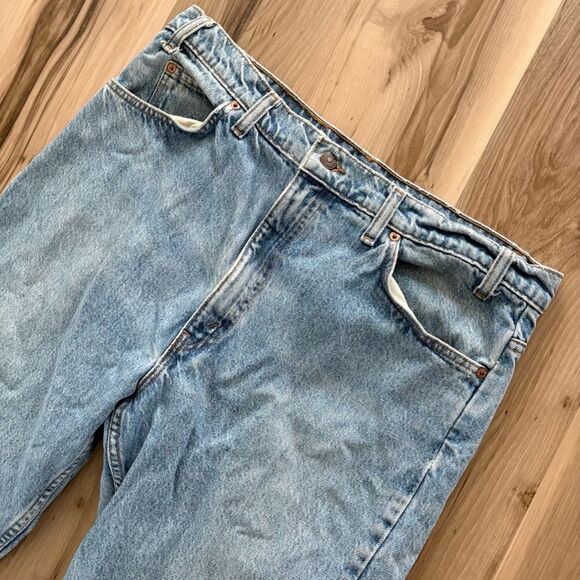 Vintage Levi’s Jeans W38 L30 Light Blue Wash 505 Regular Fit Five Pocket Classic - Picture 3 of 7